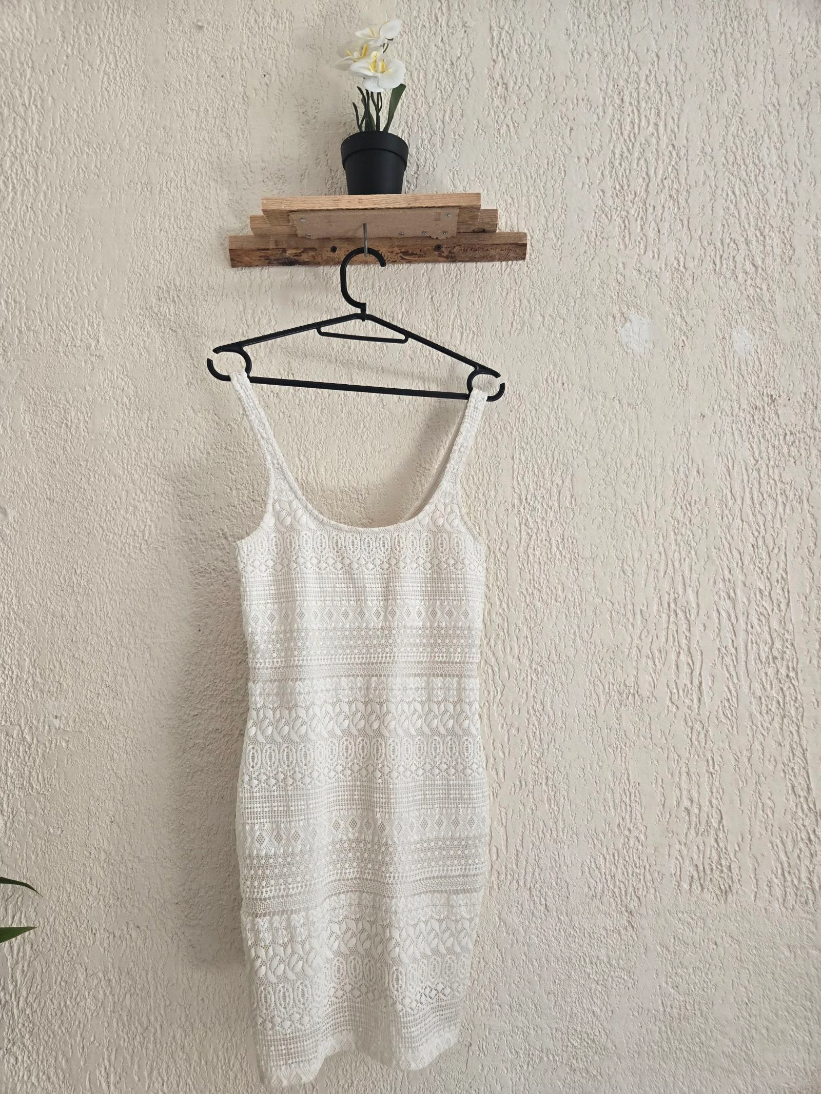 White Bershka lace dress – Bohemian Chic – Size M (fits S) – Summer – photo 2